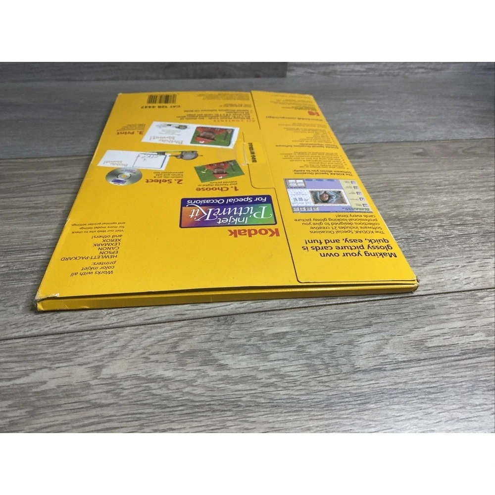 Kodak Inkjet Picture Kit – 30 Glossy Picture Cards 8.5 x 11  Party Invites NOB